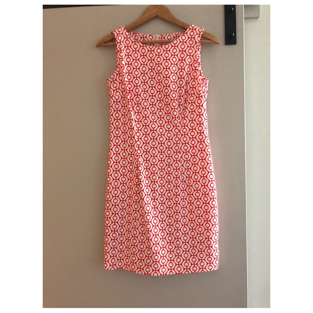 Alyx white and orange patterned dress